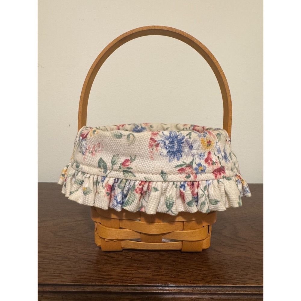 Longaberger 5" Measuring Basket Combo #11415 with 5" Garden Protector and‎ Liner